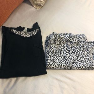 Soma black and white pajama set